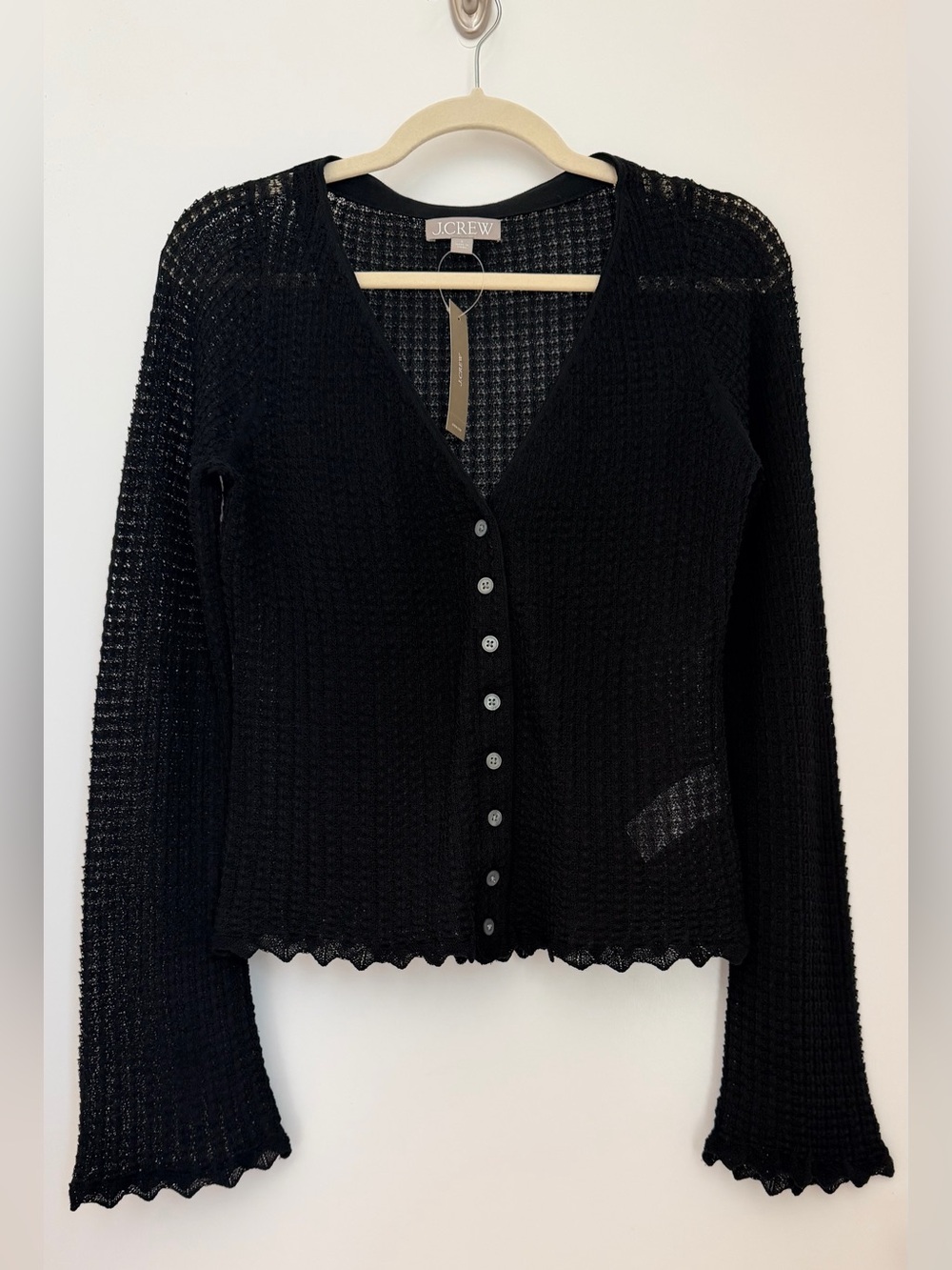 NWT J. Crew Lightweight Cardigan, Size S, in Black